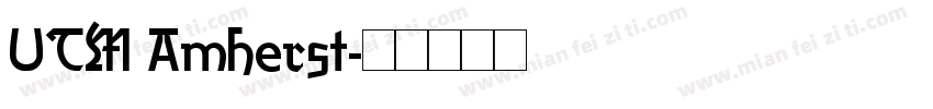 UTM Amherst字体转换